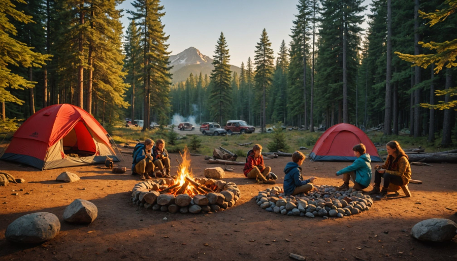 Actividades que buscan los ninos en un camping